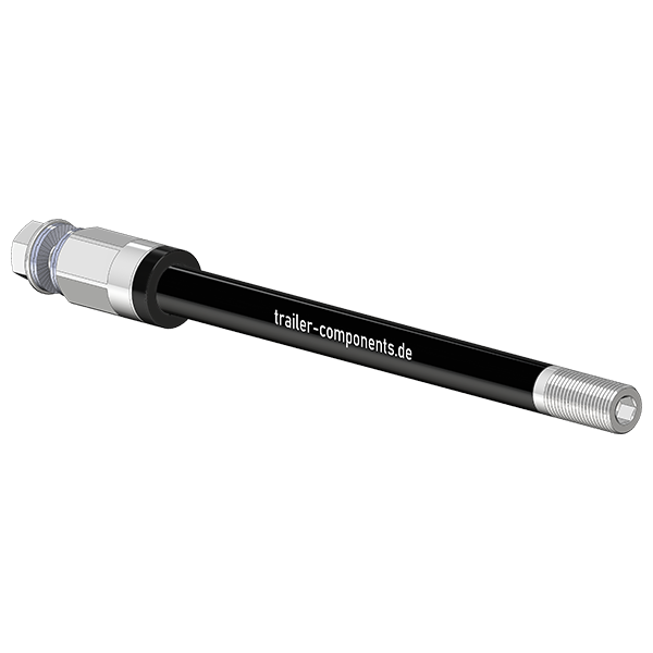 Eixos passantes para atrelados de bicicleta com adaptador universal | adequados para Thule, Qeridoo, Burley, Hamax, Trixie e muitos mais