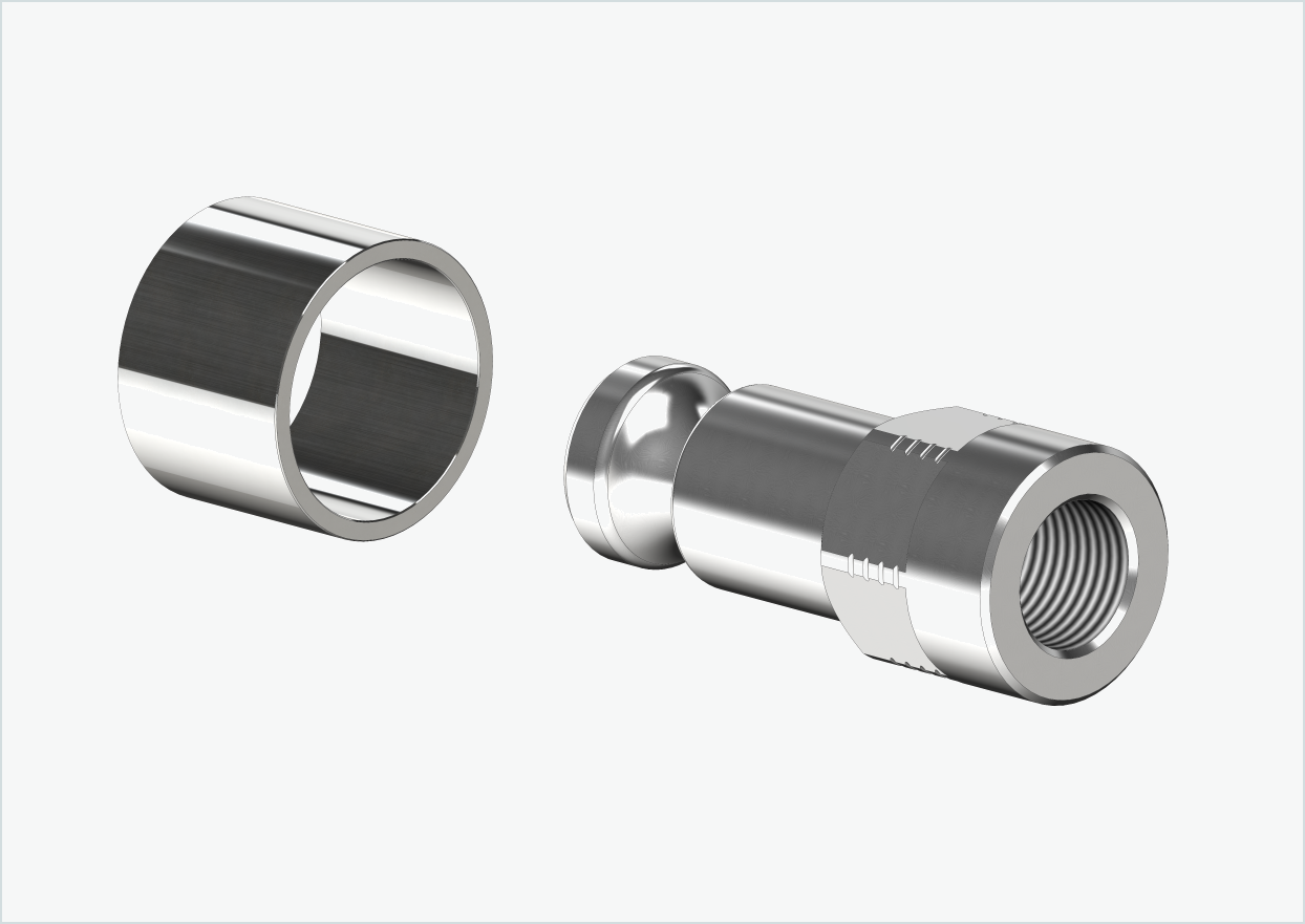 Adaptador de eixo sólido - M12 x 1,00 | para reboques Croozer a partir de 2018