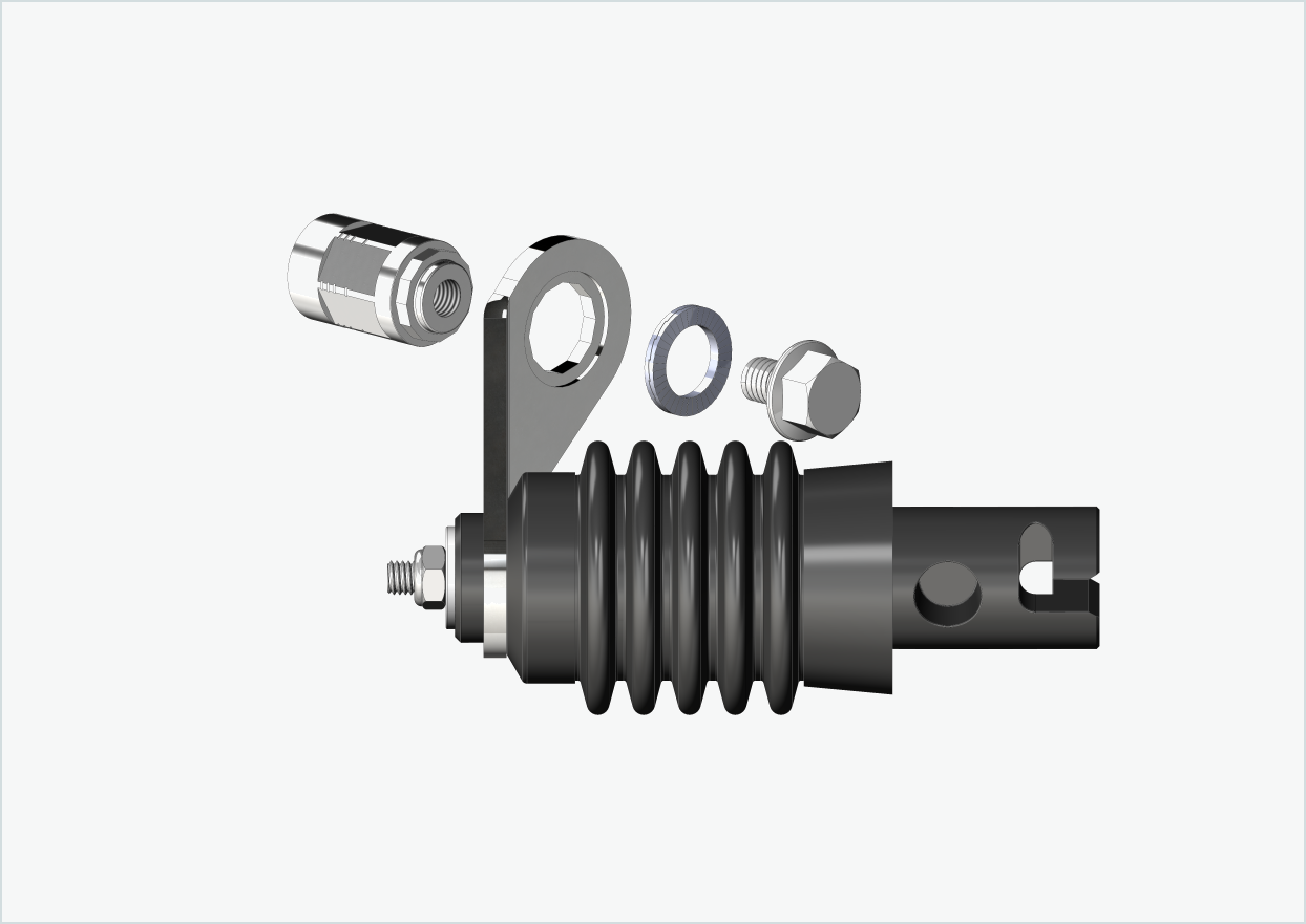 Adaptador de eixo sólido - FG 9.5 - (3/8 x 26)
