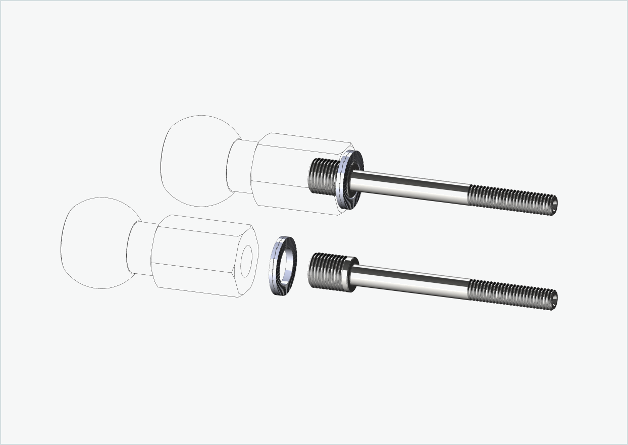 Conjunto de adaptadores de rosca Burley COHO XC para cubos de engrenagem Enviolo até 2023