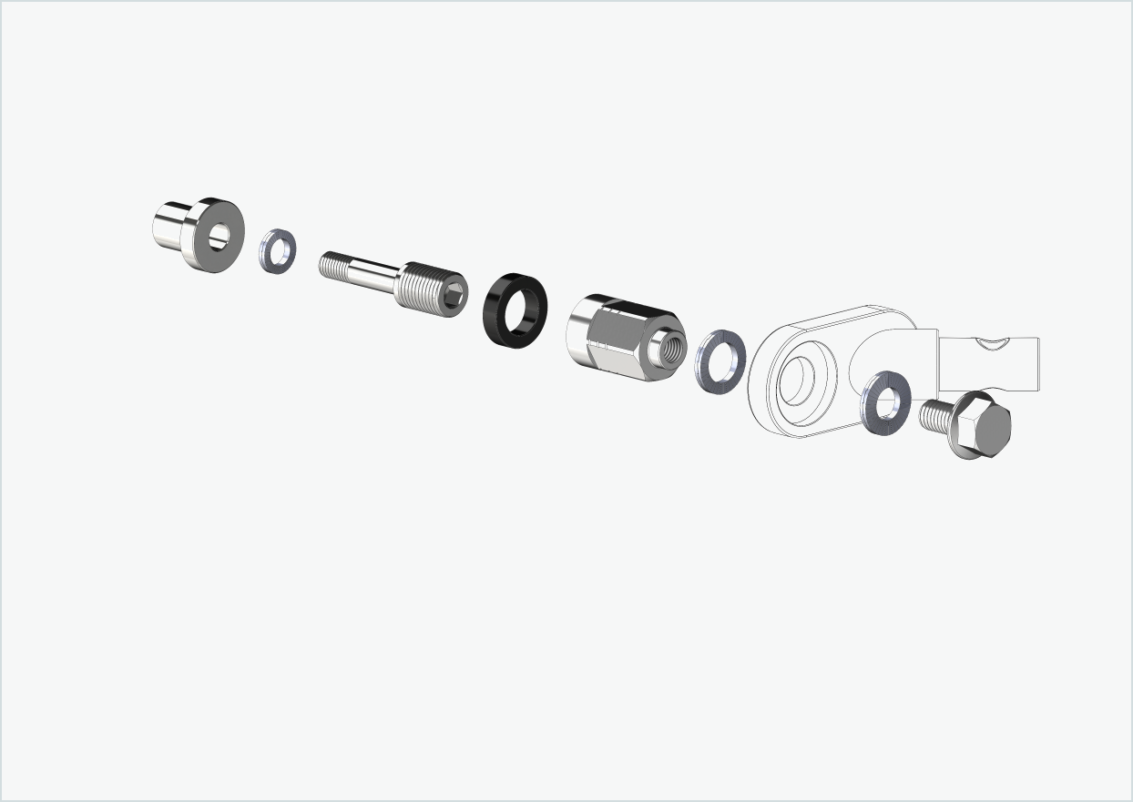 Adaptador Universal XL para cubo Rohloff Speedhub 500-14 / A12 | adequado para Thule, Qeridoo, Burley, Prophete, Hamax, Trixie e muitos outros