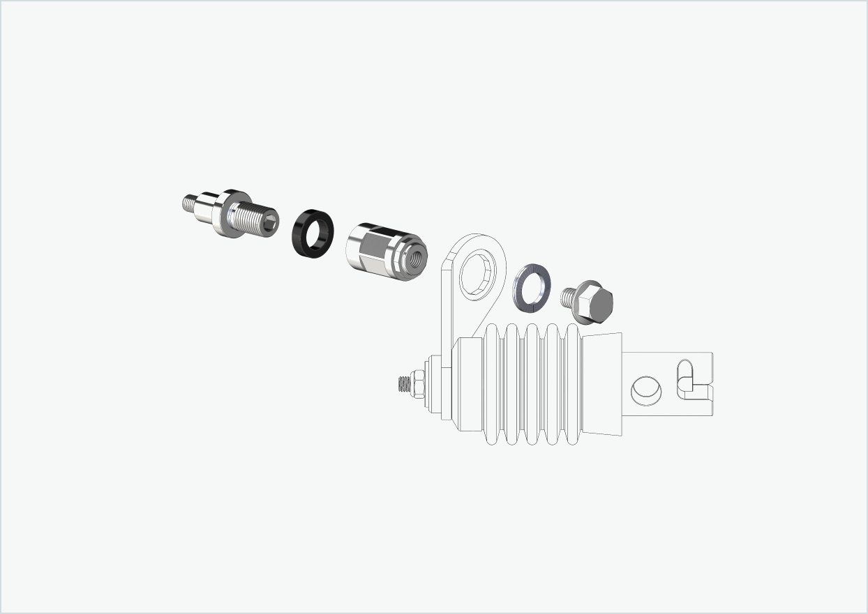 Adaptador XL para cubo Rohloff Speedhub 500-14 / A12 | adequado para embraiagens Weber tipo: E - EL - ES