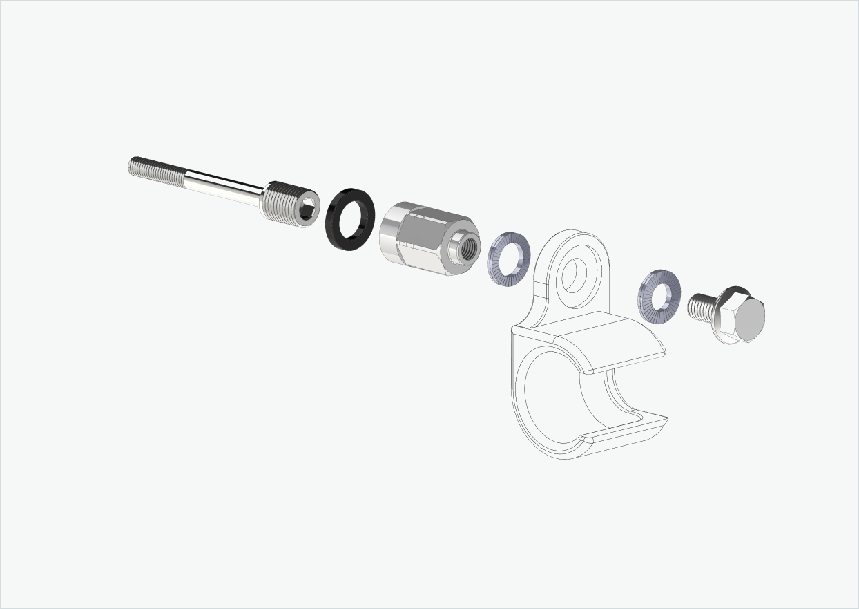 Adaptador universal para cubos de engrenagem Enviolo até 2023 | adequado para Thule, Qeridoo, Burley, Prophete, Hamax, Trixie e muitos outros
