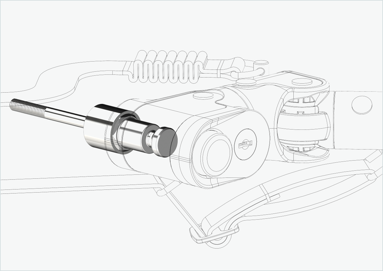 Adaptador para cubos de engrenagem Enviolo até 2023 | adequado para Croozer a partir de 2018