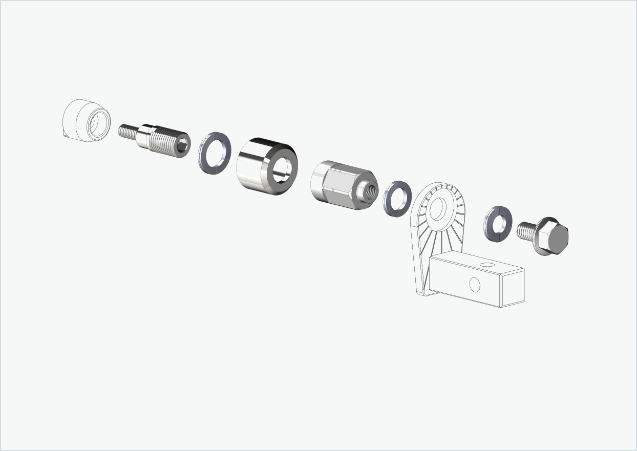 Adaptador universal para o motor HYENA-HRN | adequado para Thule, Qeridoo, Burley, Prophete, Hamax, Trixie e muitos outros