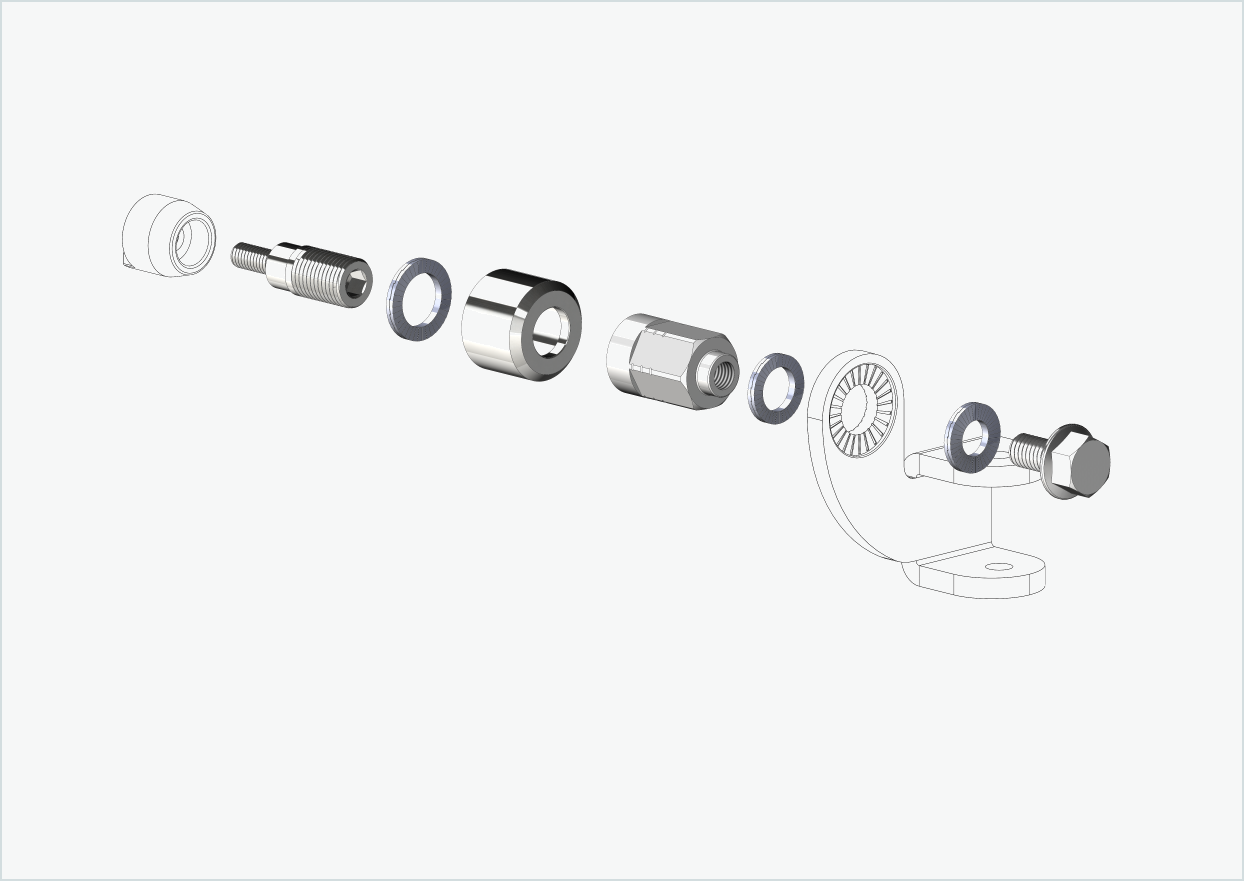 Adaptador universal para o motor HYENA-HRN | adequado para Thule, Qeridoo, Burley, Prophete, Hamax, Trixie e muitos outros