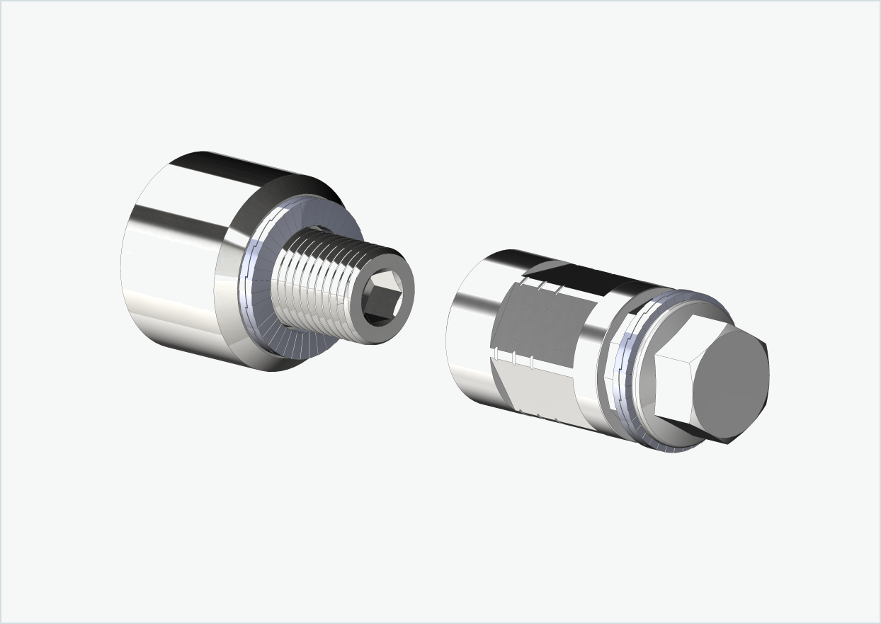 Adaptador poligonal para motor HYENA-HRN | adequado para acoplamentos Weber tipo: E - EL - ES