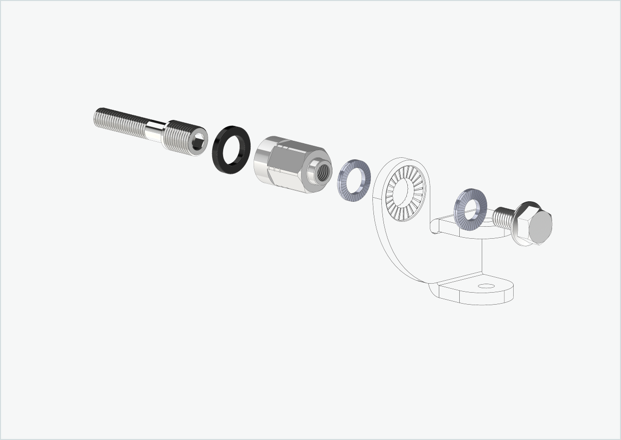 Adaptador universal para cubos de engrenagem Enviolo a partir de 2024 | adequado para Thule, Qeridoo, Burley, Prophete, Hamax, Trixie e muitos mais.
