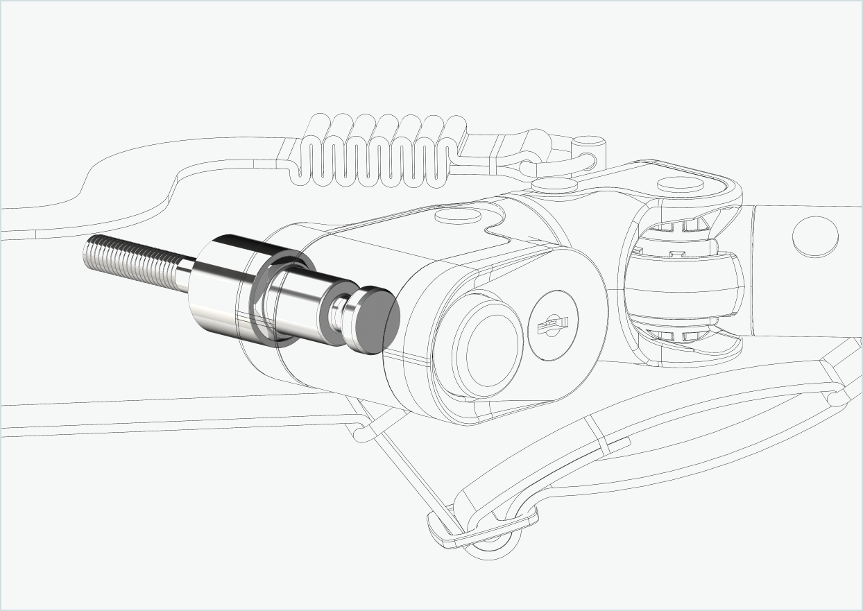Adaptador para cubos de engrenagem Enviolo a partir de 2024 | adequado para Croozer a partir de 2018