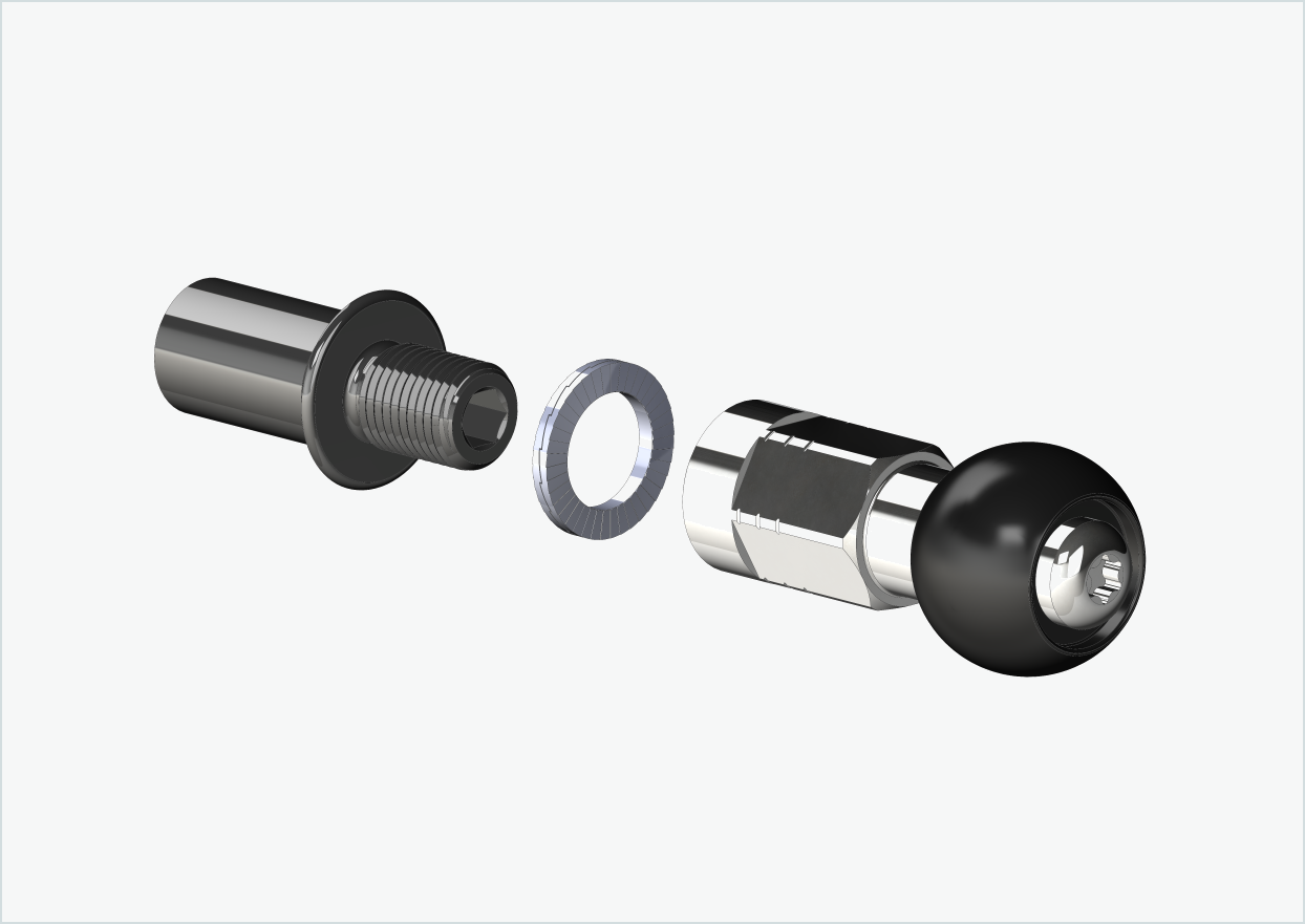 Cowboy 4 - Adaptador de rosca longo - M12 x 1,25 | Conjunto com adaptador Burley COHO XC