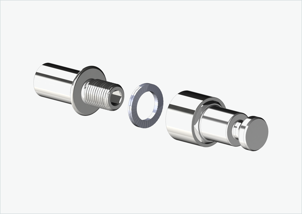 Cowboy 4 - Adaptador de rosca longo - M12 x 1,25 | Conjunto com adaptador Croozer