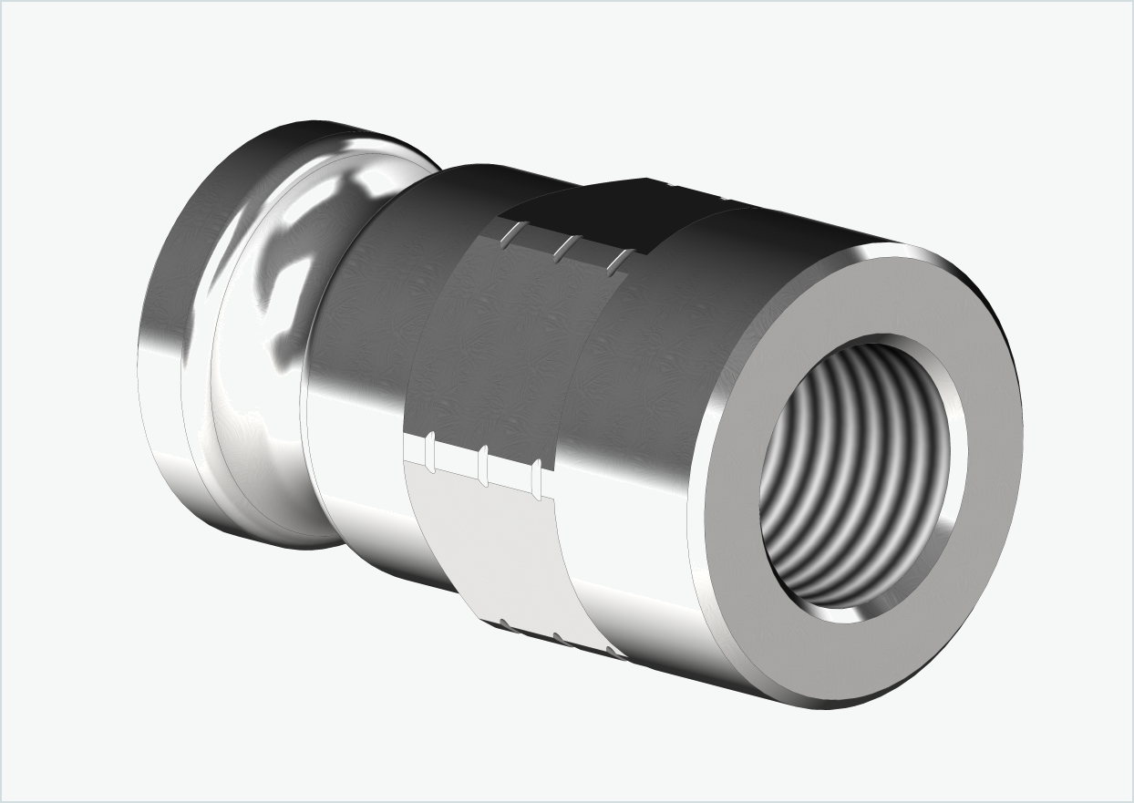 Adaptador de eixo sólido - M12 x 1,25 | para Leggero (BECCO)