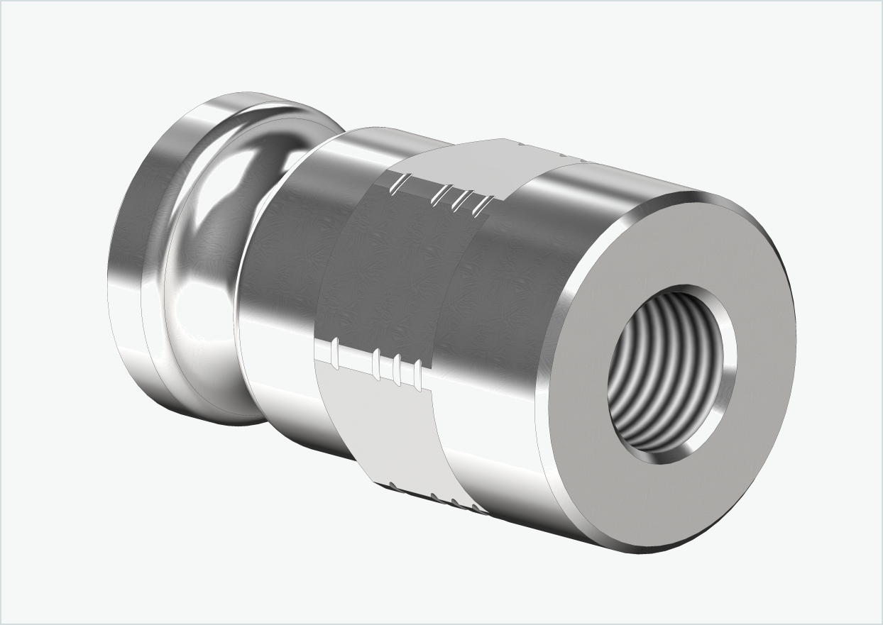 Adaptador de eixo sólido - FG 9.5 - (3/8 x 26) | para Leggero (BECCO)