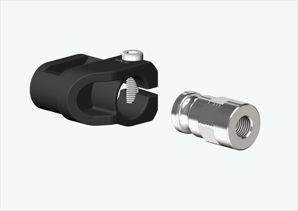 Adaptador de eixo sólido - FG 9.5 - (3/8 x 26) | para Leggero (BECCO)