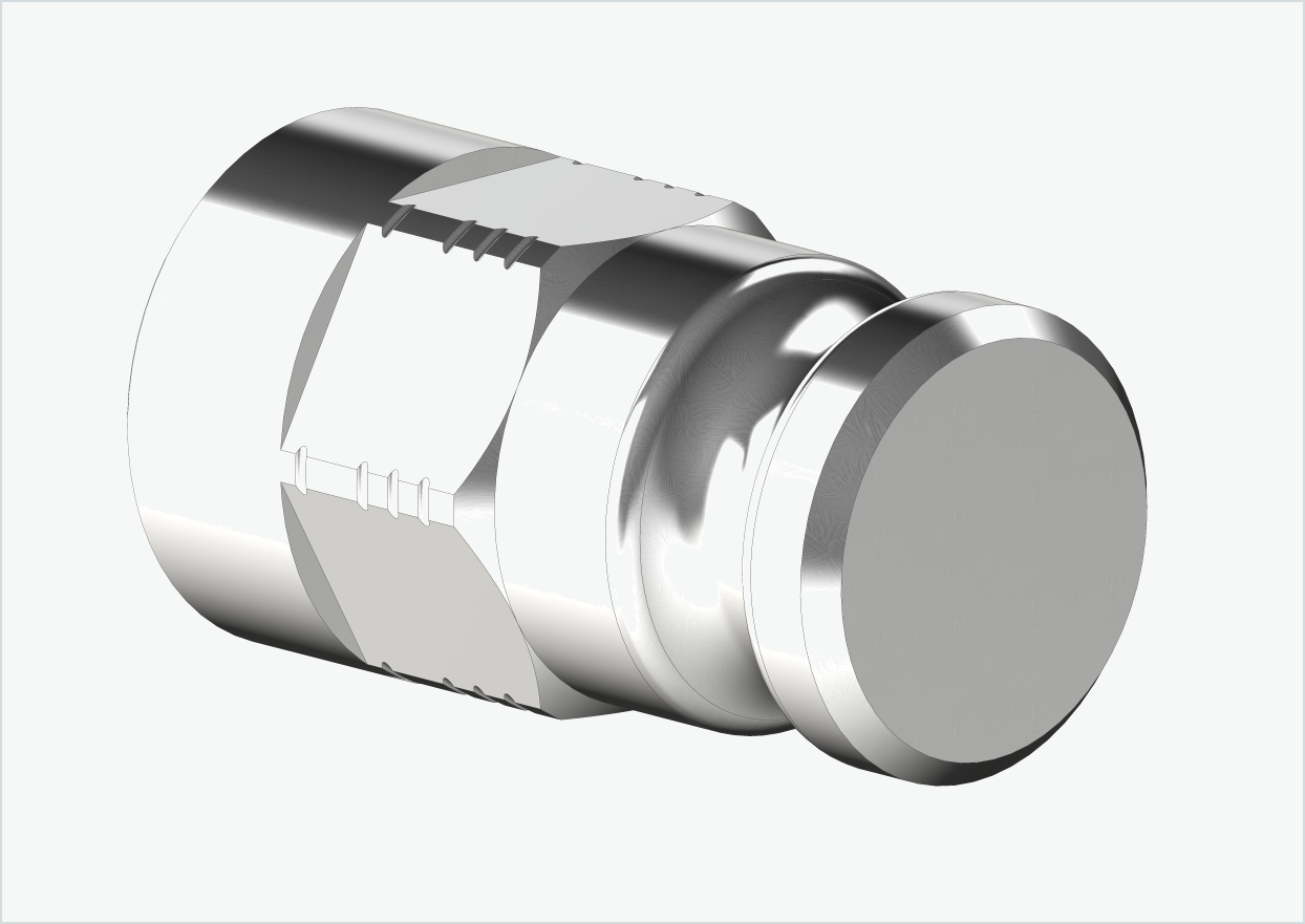 Adaptador de eixo sólido - M10 x 1,00 | para Leggero (BECCO)