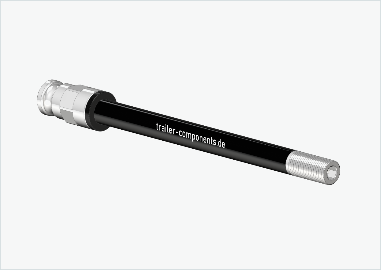 Eixo passante com adaptador / M12 x 1,00 | para reboques Leggero com sistema BECCO