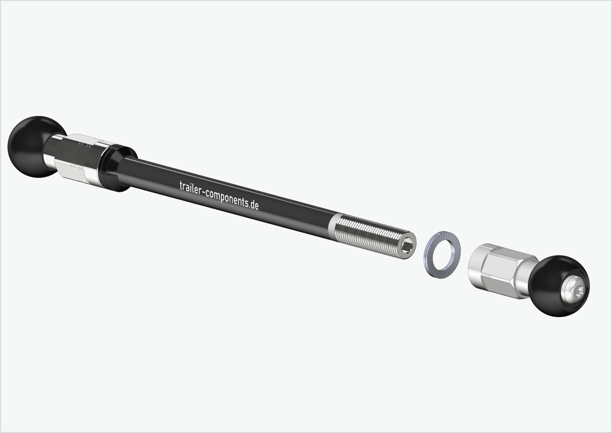 Eixo passante Syntace (X-12) para Burley COHO XC / M12 x 1.00