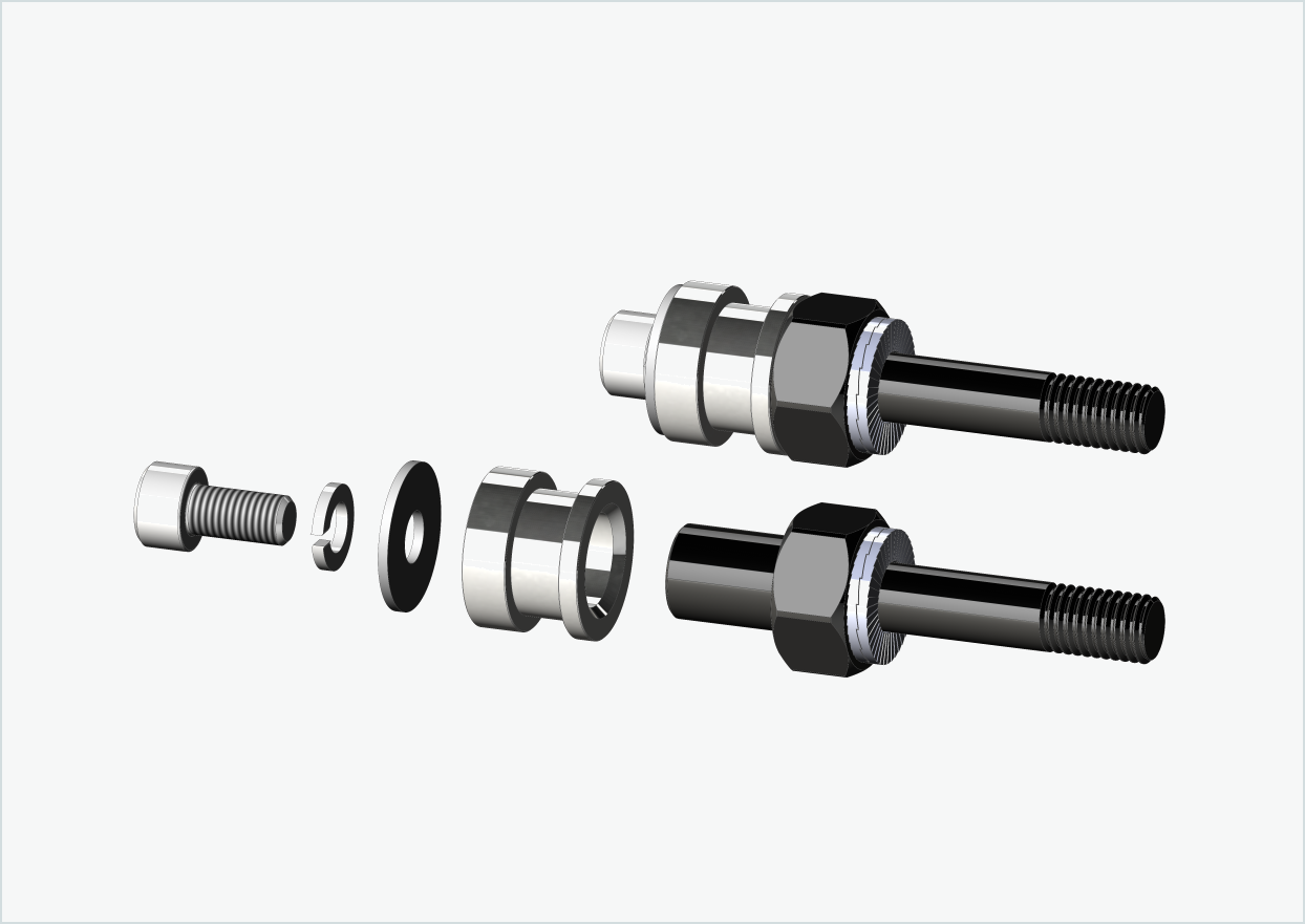 Conjunto de adaptadores de rosca BOB YAK / IBEX (30mm/30mm) | para Rohloff Speedhub 500-14 / A12