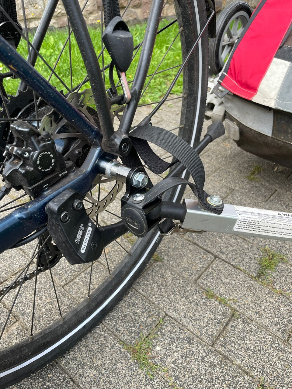 Adaptador universal para o motor HYENA-HRN | adequado para Thule, Qeridoo, Burley, Prophete, Hamax, Trixie e muitos outros