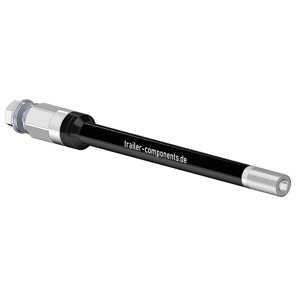 Eixos passantes Syntace (X-12) com adaptador universal | adequado para Thule, Qeridoo, Burley, Hamax, Trixie e muitos outros