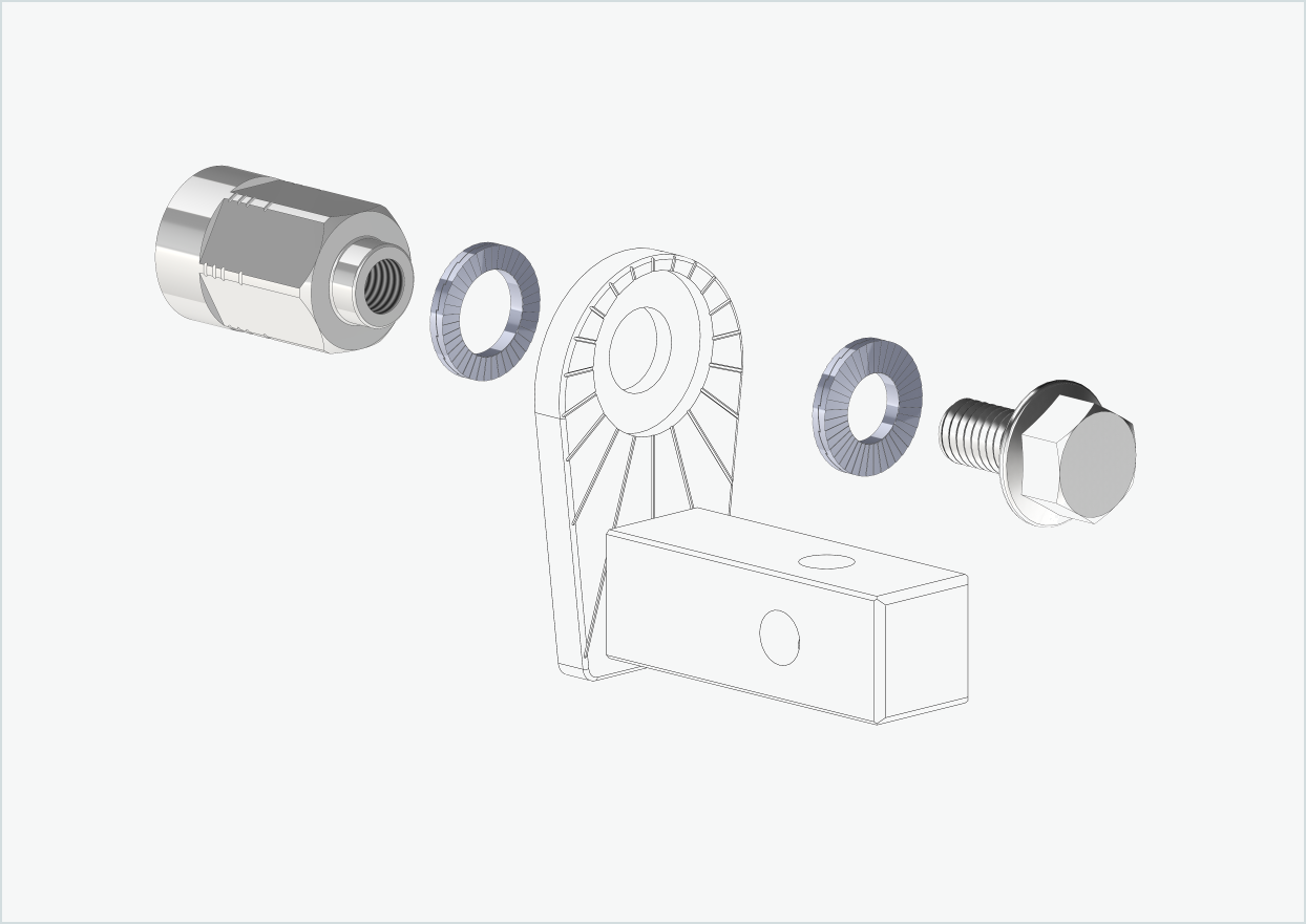Adaptador de eixo sólido - FG 9.5 - (3/8 x 26)
