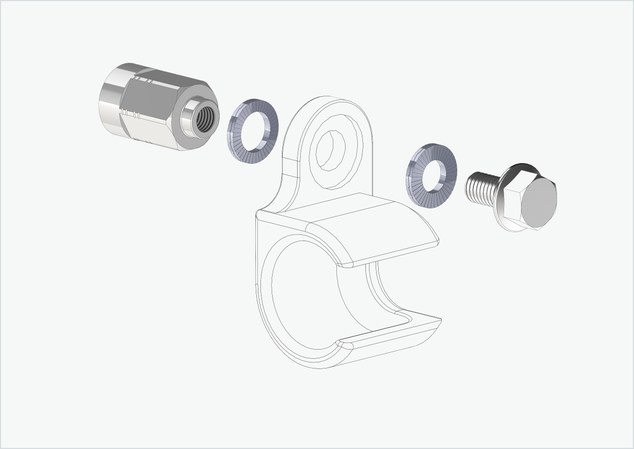 Adaptador de eixo sólido - FG 10.5 - (13/32 x 26)