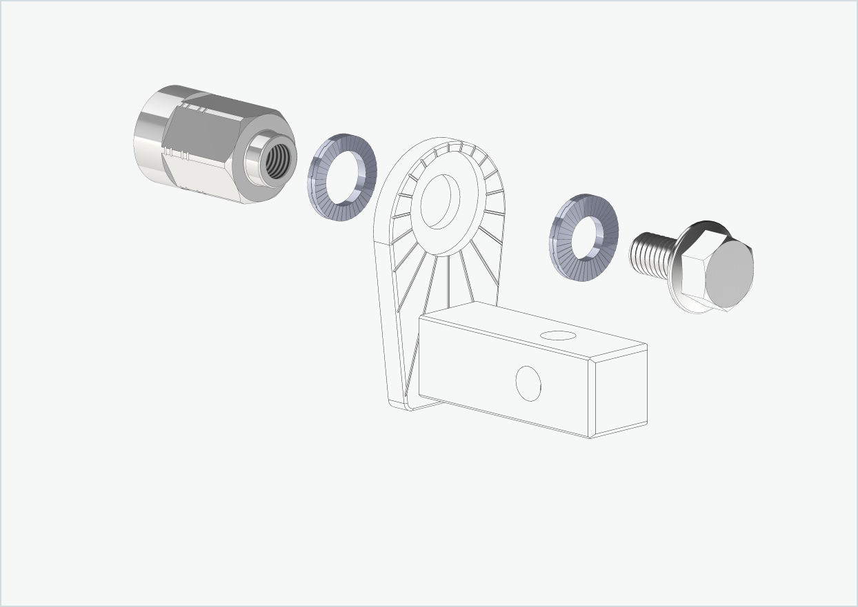 Adaptador de eixo sólido - FG 10.5 - (13/32 x 26)