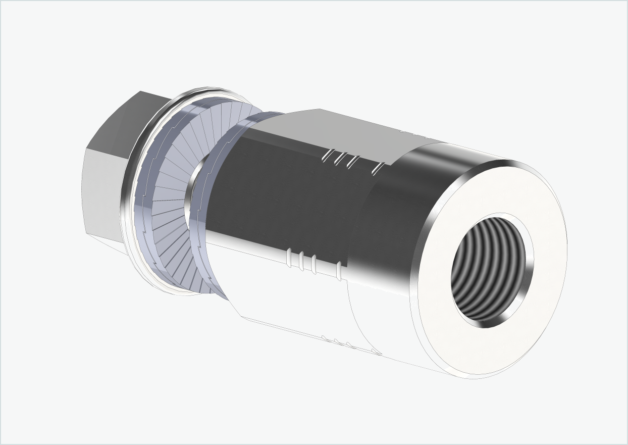 Adaptador de eixo sólido - M10 x 1,00
