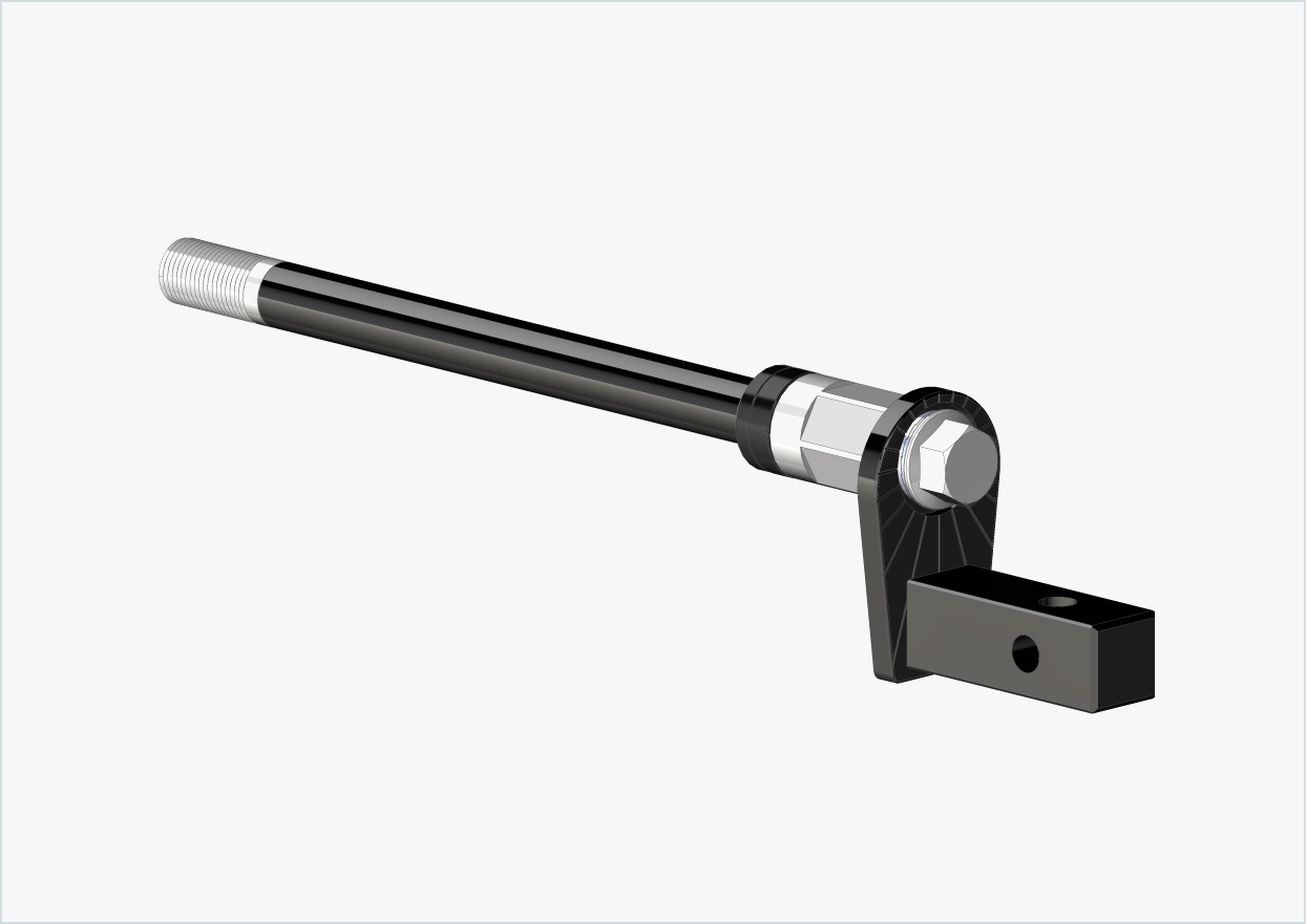 Eixo passante Syntace (X-12) com adaptador Universal / M12 x 1,00