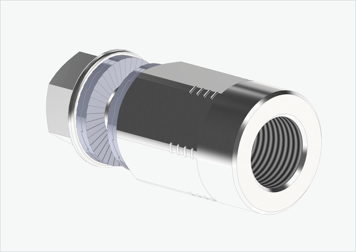 Adaptador de eixo sólido - M12 x 1,00