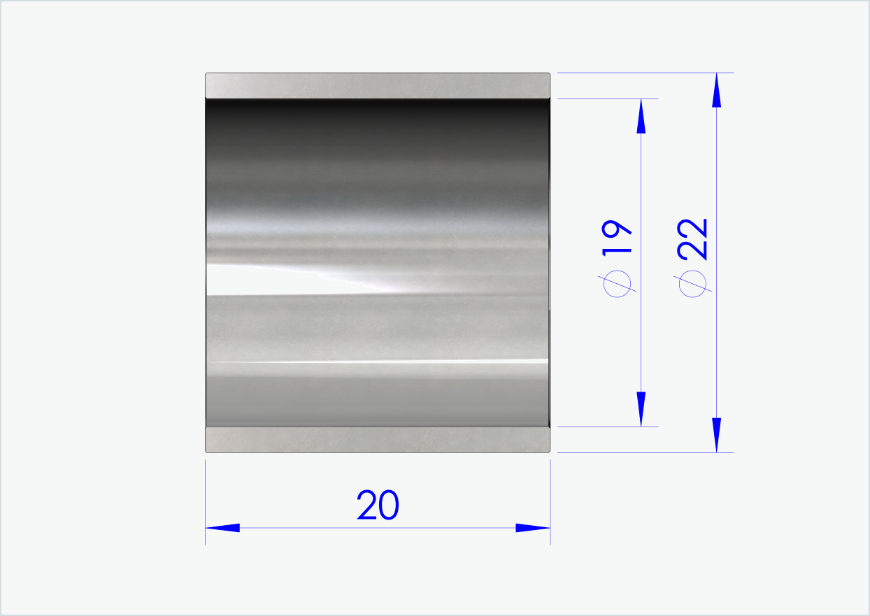 Manga de bloqueio 20mm