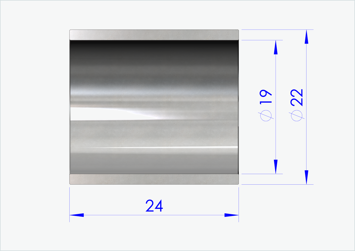 Manga de bloqueio 24mm