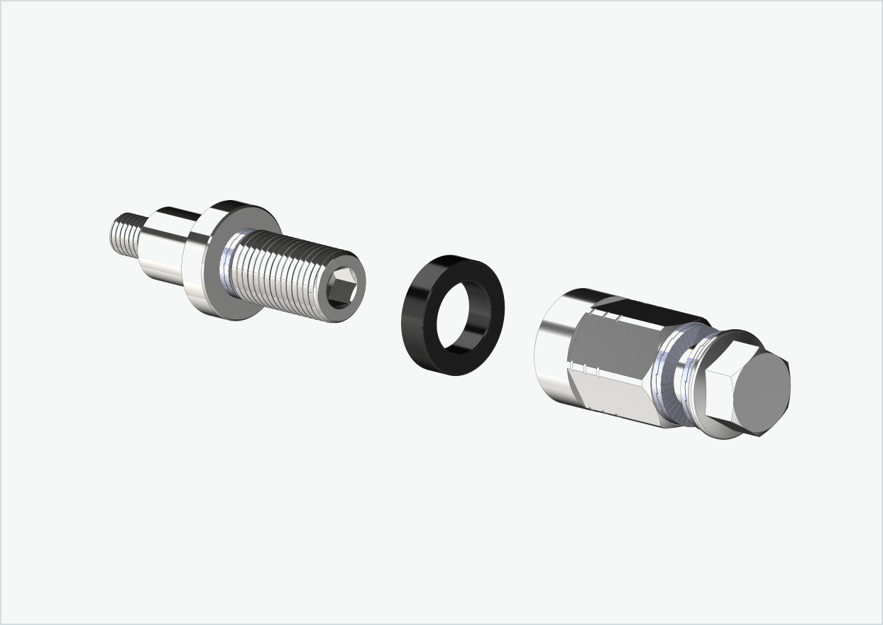 Adaptador Universal XL para cubo Rohloff Speedhub 500-14 / A12 | adequado para Thule, Qeridoo, Burley, Prophete, Hamax, Trixie e muitos outros