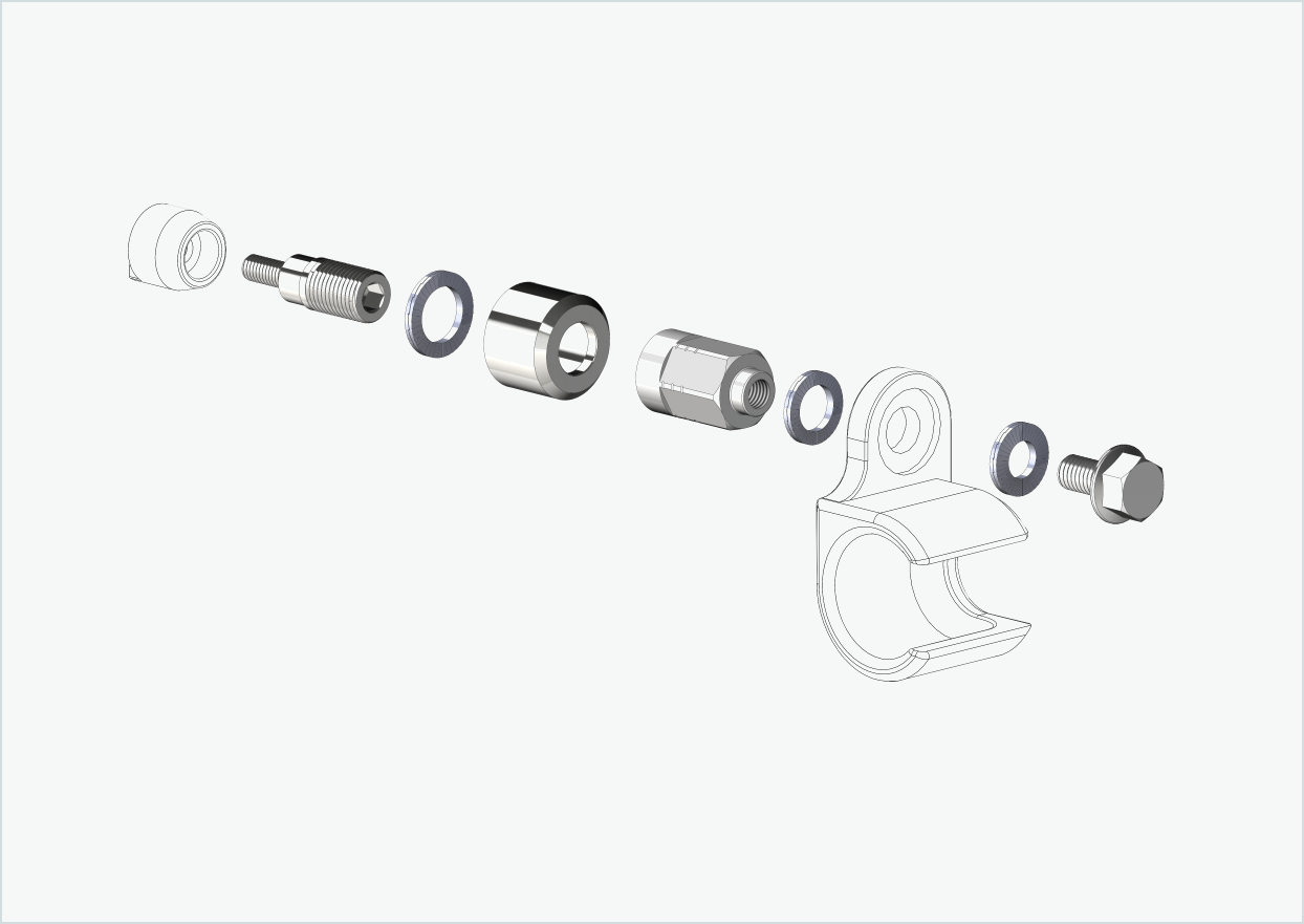 Adaptador universal para o motor HYENA-HRN | adequado para Thule, Qeridoo, Burley, Prophete, Hamax, Trixie e muitos outros