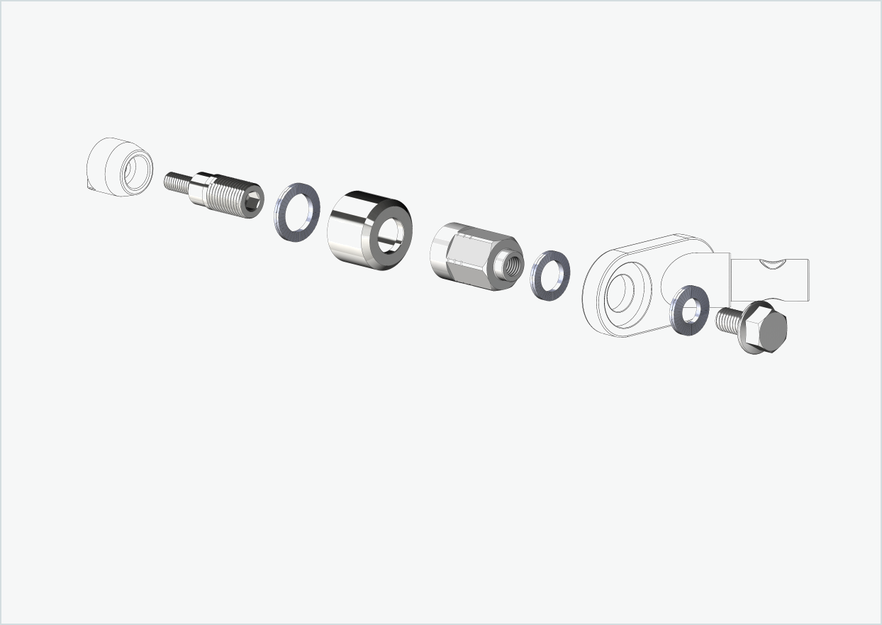 Adaptador universal para o motor HYENA-HRN | adequado para Thule, Qeridoo, Burley, Prophete, Hamax, Trixie e muitos outros