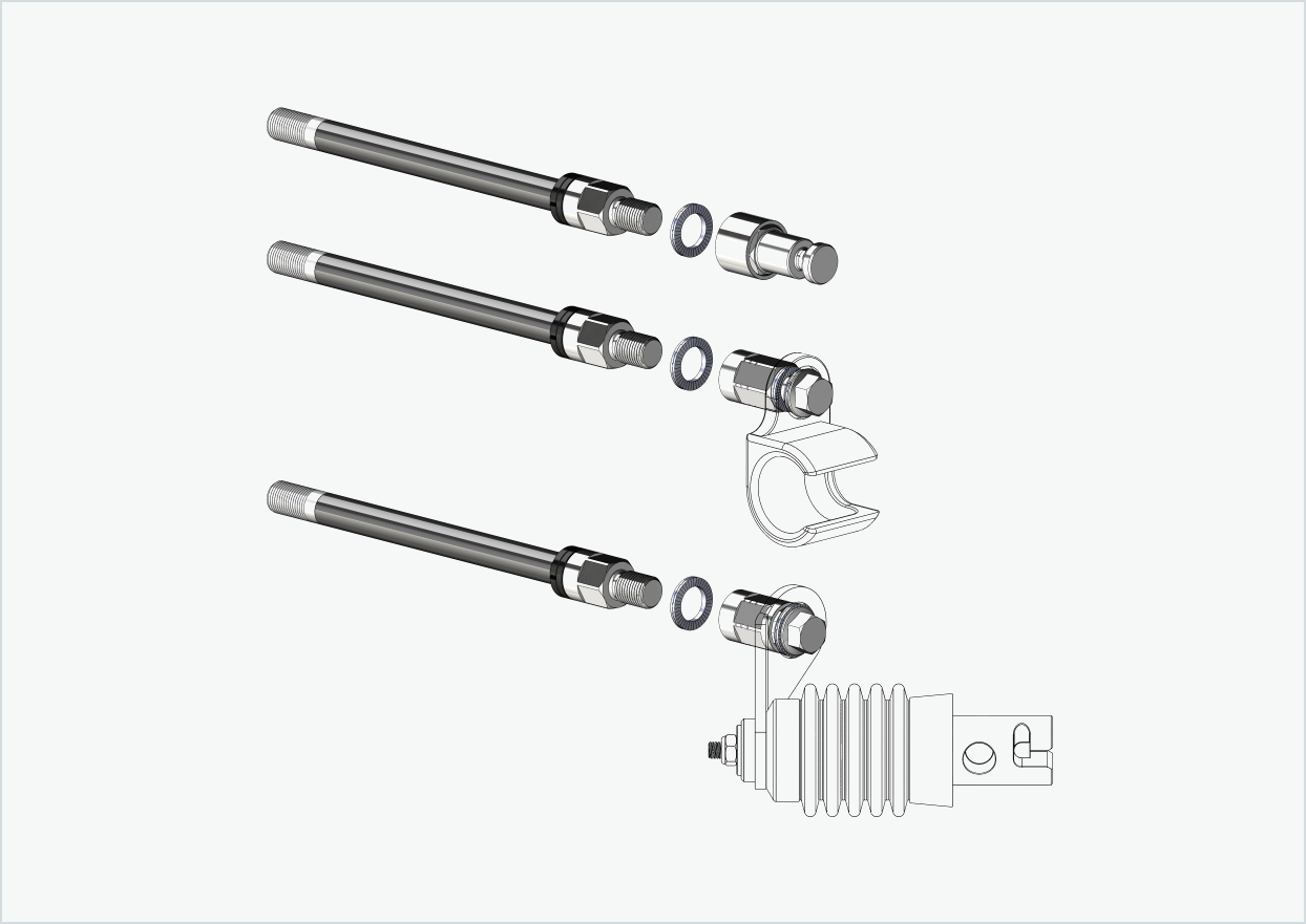 Eixo passante Syntace (X-12) com sistema intermutável / M12 x 1,00