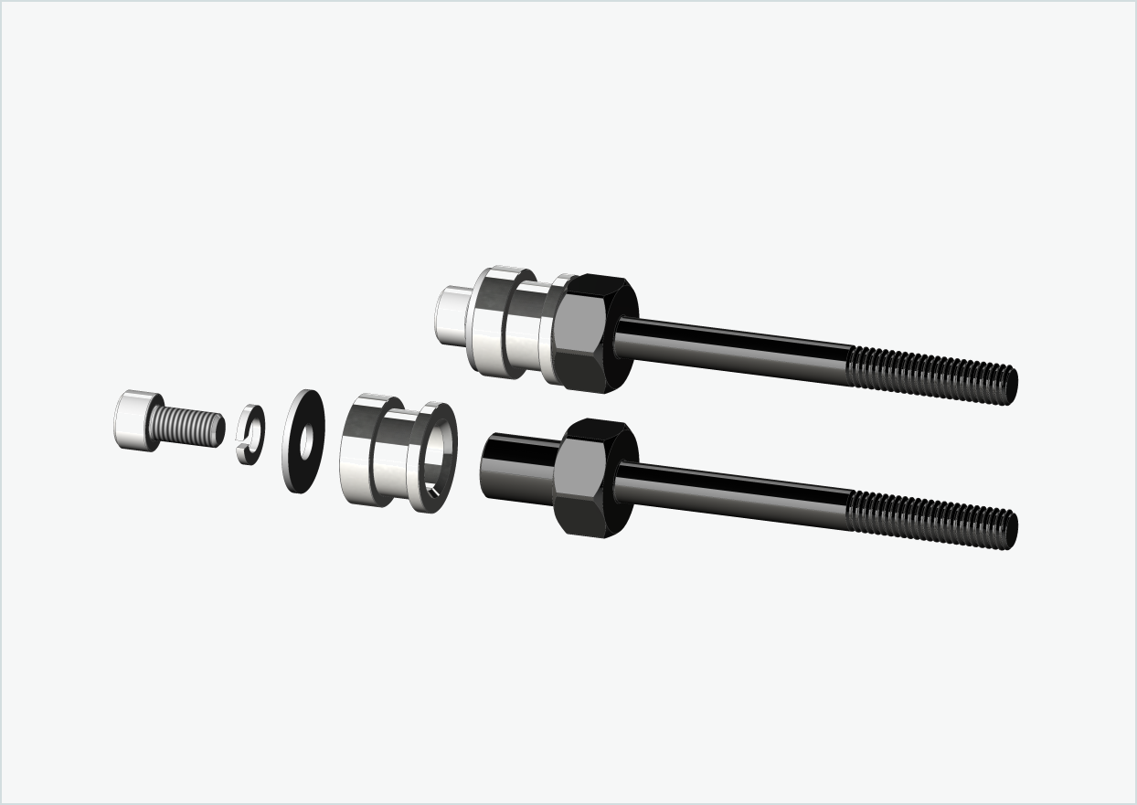 Conjunto de adaptadores de rosca BOB YAK / IBEX | para cubos de engrenagem Enviolo até 2023