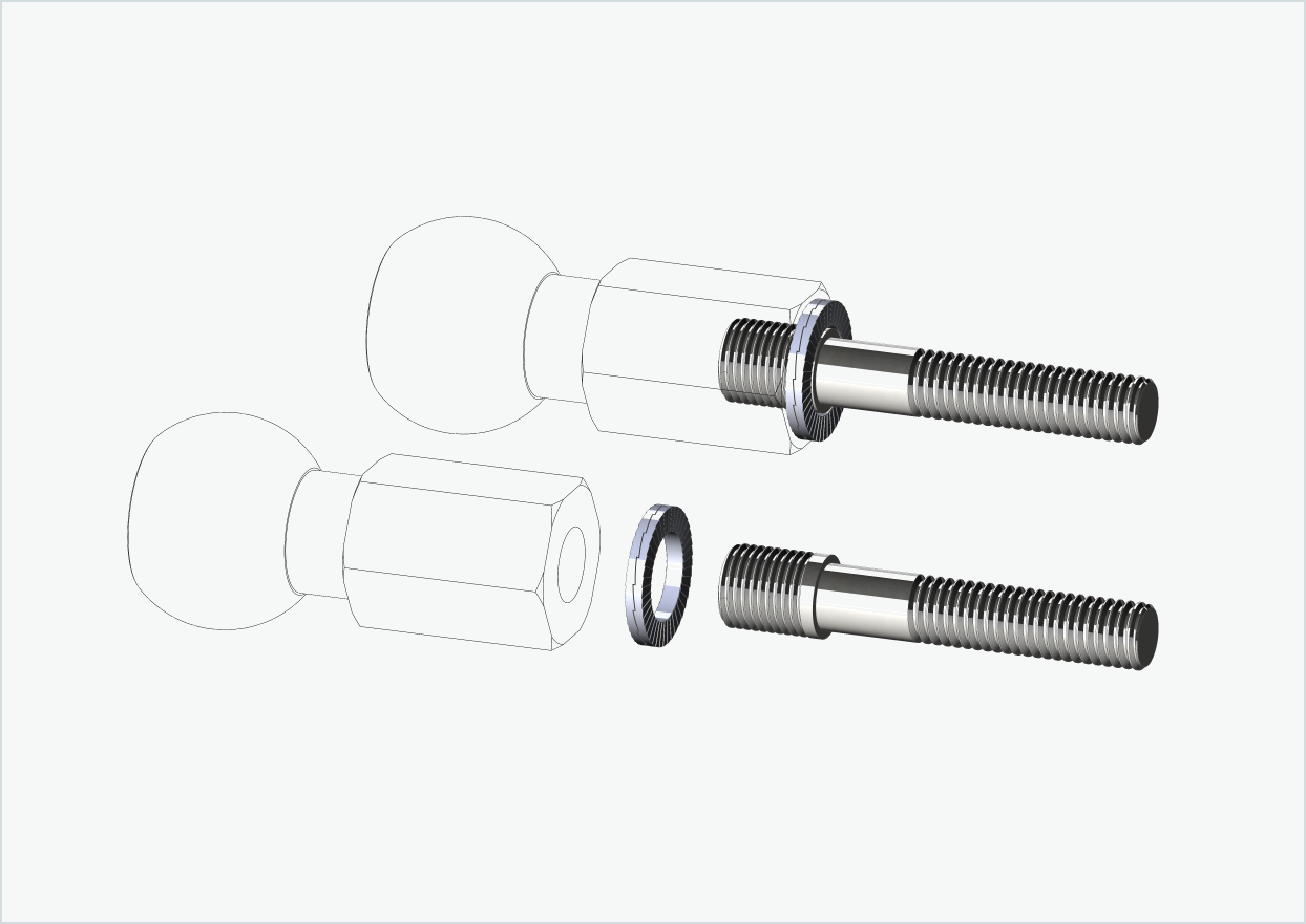 Conjunto de adaptadores de rosca Burley COHO XC | para cubos de engrenagem Enviolo a partir de 2024