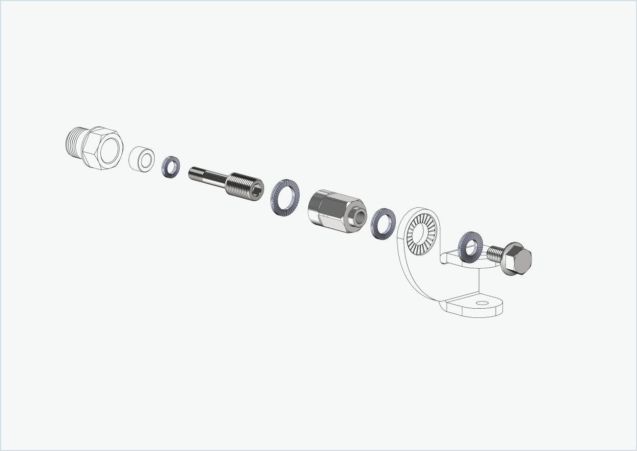 Adaptador universal para HASE PINO com Rohloff Speedhub A12 | adequado para Thule, Qeridoo, Burley, Prophete, Hamax, Trixie e muitos mais.