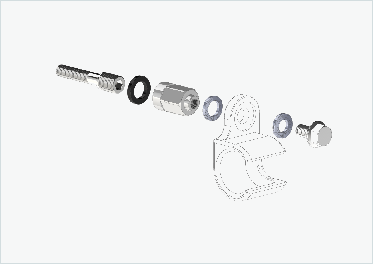 Adaptador universal para cubos de engrenagem Enviolo a partir de 2024 | adequado para Thule, Qeridoo, Burley, Prophete, Hamax, Trixie e muitos mais.