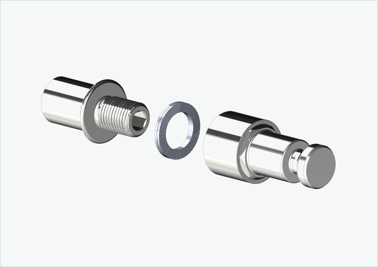 Cowboy 4 - Adaptador de rosca curto - M12 x 1,25 | Conjunto com adaptador Croozer