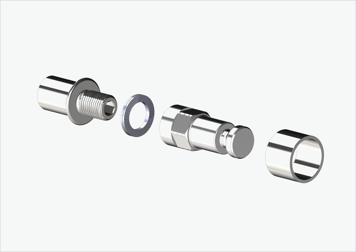 Cowboy 4 - Adaptador de rosca curto - M12 x 1,25 | Conjunto com adaptador Croozer