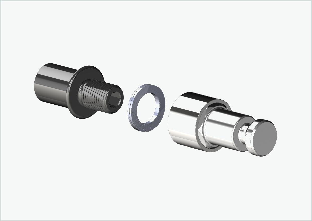 Cowboy 4 - Adaptador de rosca curto - M12 x 1,25 | Conjunto com adaptador Croozer