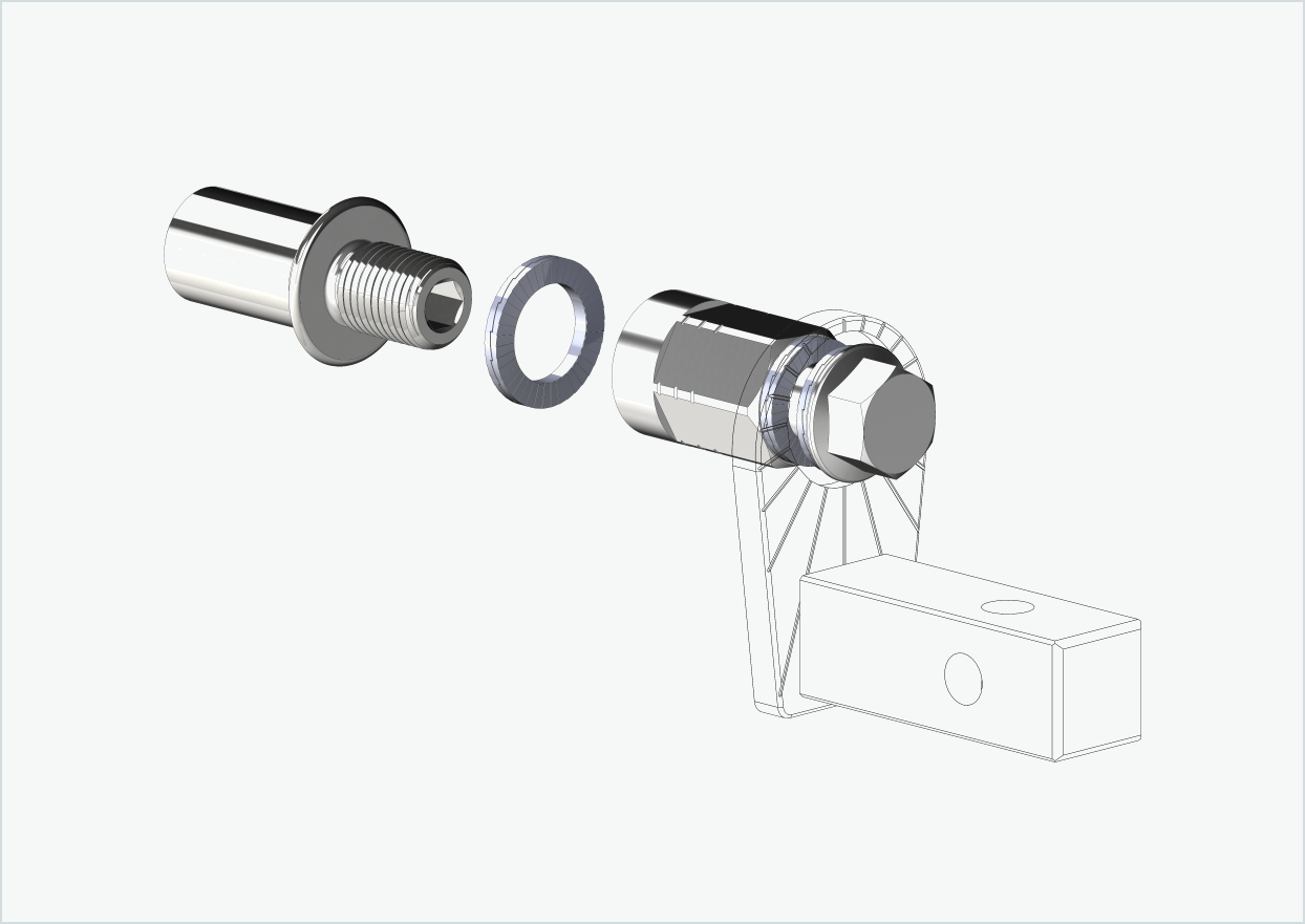 Cowboy 4 - Adaptador de rosca longo - M12 x 1,25 | Conjunto com adaptador universal