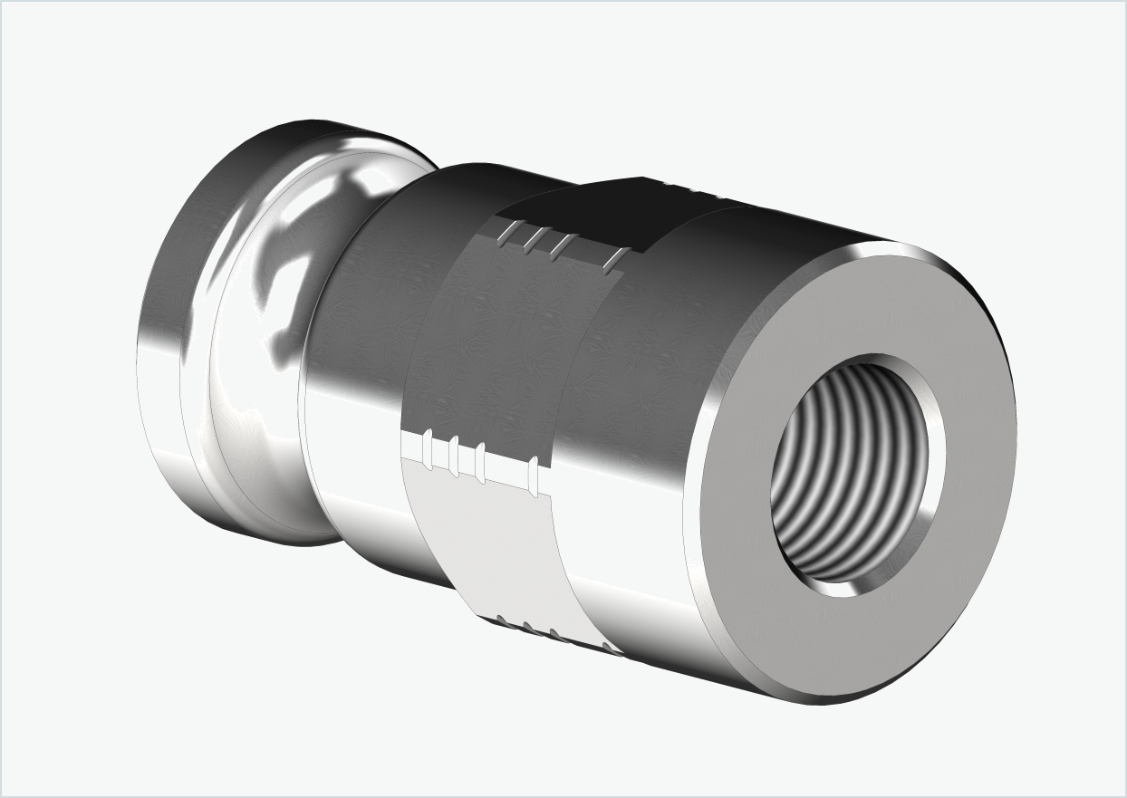 Adaptador de eixo sólido - M10 x 1,00 | para Leggero (BECCO)