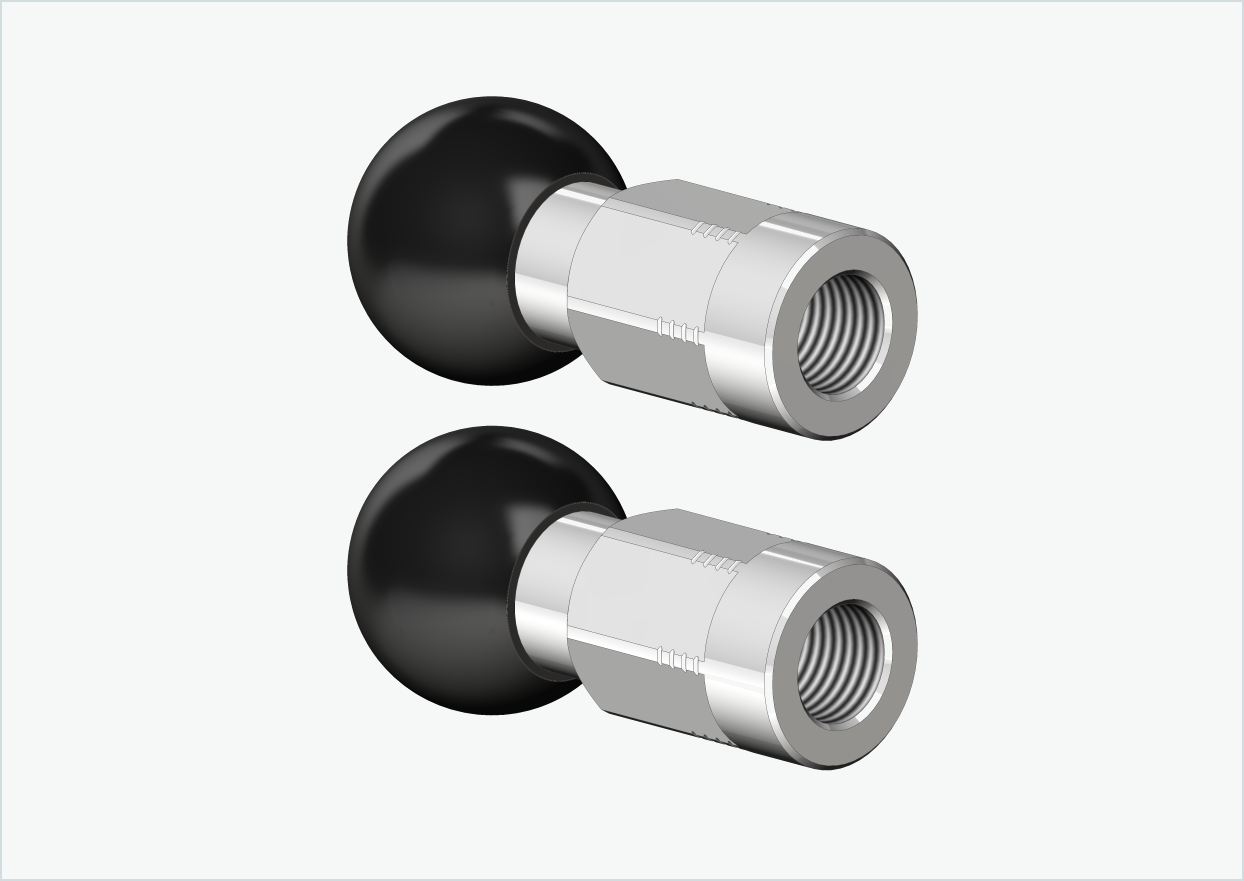 Conjunto de adaptadores de eixo sólido - M12 x 1,00 | adequado para Burley COHO XC