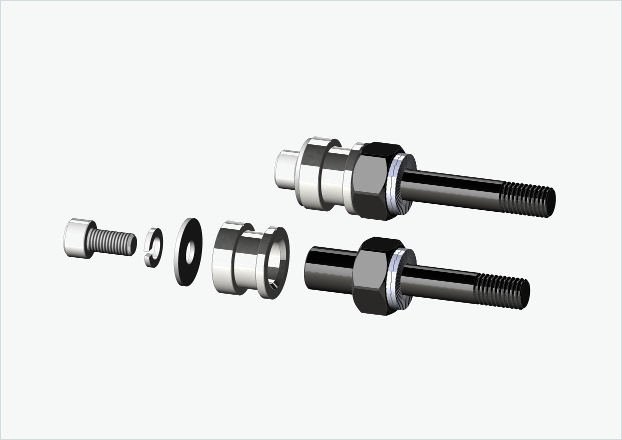 Conjunto de adaptadores de rosca BOB YAK / IBEX (30mm/36mm) | para Rohloff Speedhub 500-14 / A12