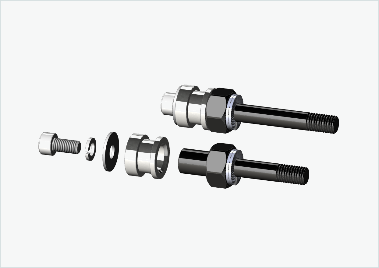 Conjunto de adaptadores de rosca BOB YAK / IBEX (30mm/42mm) | para Rohloff Speedhub 500-14 / A12