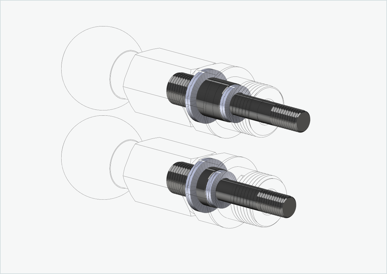 Conjunto de adaptadores de rosca Burley COHO XC | para HASE PINO com Rohloff Speedhub 500-14 / A12