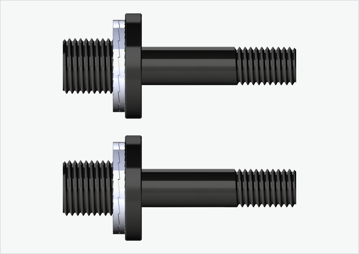 Conjunto de adaptadores de rosca Burley COHO XC (30mm/30mm) para Rohloff Speedhub 500-14 / A12